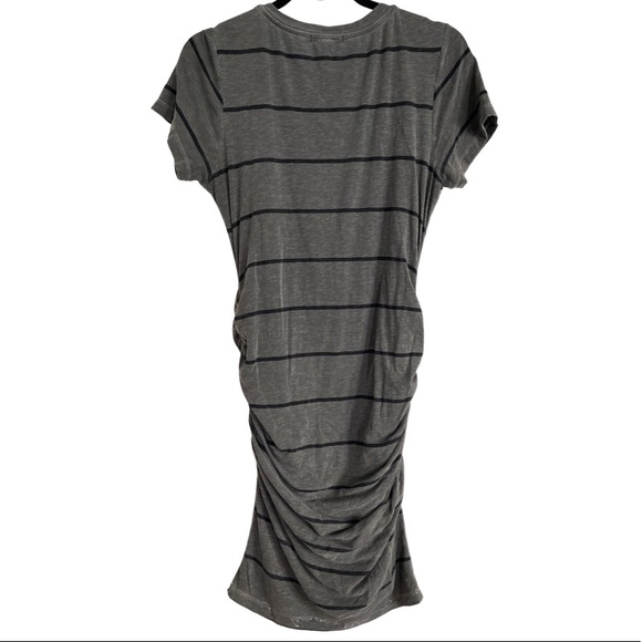 Sundry Ruched Striped Dress - Picture 9 of 9